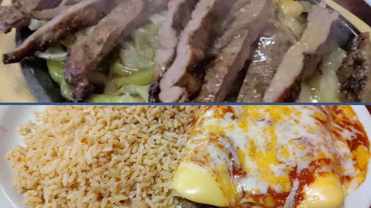 Tacos and enchiladas served with fresh sides.